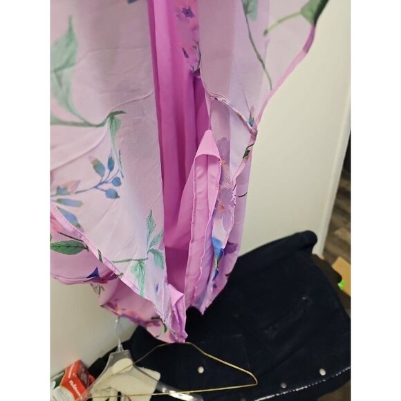 Talbots Tropical Floral Sleeveles Dress Womens Size 14 Fit Flare Lined New - Picture 5 of 8